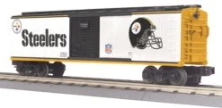MTH Railking 30-74231 NFL - Pittsburgh Steelers Box Car O SCALE Like New(Mth Railking 30 74231 Nfl Pittsburgh Steelers Box Car O Scale Like New)
