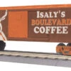 MTH Railking 30-74238 Isaly's Blvd. Coffee Box Car Pittsburgh PA O SCALE AB NEW(Mth Railking 30 74238 Isalys Blvd Coffee Box Car Pittsburgh Pa O Scale New) -BRADY’S TRAINS MODELs 30 74238