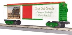 MTH Railking 30-74462 South Side SparklesPittsburgh Christmas Box Car #Pittsburgh. O SCALE Like New(Mth Railking 30 74462 South Side Sparkles Pittsburgh Christmas Box Car Pittsburgh O Scale Like New)