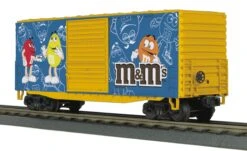 MTH Railking 30-74575 MARS 40' High Cube Box Car #M&Ms Car No. O SCALE NEW(Mth Railking 30 74575 Mars 40 High Cube Box Car M Ms Car No O Scale New)