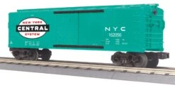 MTH Railking 30-74607 New York Central Box Car - New York Central O SCALE NEW(Mth Railking 30 74607 New York Central Box Car New York Central O Scale New)