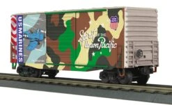 MTH 30-74926Union Pacific UP (Marines - Spirit Of Union Pacific) 40’ High Cube Box Car No. 1944 O Scale New(Mth 30 74926 Union Pacific Marines Spirit Of Union Pacific 40 High Cube Box Car No 1944)