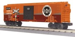 MTH 30-74976 Bessemer & Lake Erie B&LE Boxcar With Blinking LED's #82019 O Scale NEW(Mth 30 74976 Bessemer Lake Erie B Le Boxcar With Blinking Leds)