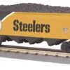 MTH Railking 30-75216 NFL - Pittsburgh SteelersRailKing 4-Bay Hopper CarO SCALENEW(Mth Railking 30 75216 Nfl Pittsburgh Steelers Railking 4 Bay Hopper Car O Scale New) -BRADY’S TRAINS MODELs 30 75216
