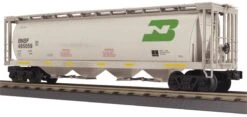 MTH 30-75523 BNSF 4-Bay Cylindrical Hopper Car #485059 O Scale New(30 75523 Bnsf 4 Bay Cylindrical Hopper Car 485059)