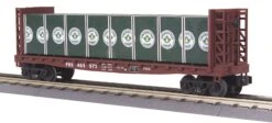 MTH Railking 30-76011 Pennsylvania Flat Car - W/Bulkheads #469973. O SCALE Like New(Mth Railking 30 76011 Pennsylvania Flat Car W Bulkheads 469973 O Scale Like New)