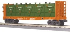 MTH 30-76604 BNSF Flat Car - W/Bulkheads & LCL Containers - Car No. 552215 O Scale New(30 76604 Bnsf Flat Car W Bulkheads Lcl Containers Car No 552215)