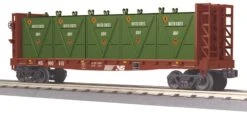 MTH 30-76605 Norfolk Southern NS Flat Car - W/Bulkheads & LCL Containers Car # 990515 O Scale(30 76605 Norfolk Southern Ns Flat Car W Bulkheads Lcl Containers Car 990515)