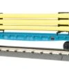 MTH Railking 30-76714 G.E. Oil And Gas Flat Car With Bulkheads & Pipe Load #2018. O SCALE NEW(Mth Railking 30 76714 G E Oil And Gas Flat Car With Bulkheads Pipe Load 2018 O Scale New)