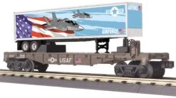 MTH Railking 30-76781 U.S. Air Force Flat Car W/40' Trailer #35190. O SCALE NEW(Mth Railking 30 76781 U S Air Force Flat Car W 40 Trailer 35190 O Scale New)