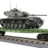 MTH Railking 30-76844 U.S. Army O SCALE RailKing Flat Car W/(1) M60 Tank NEW Tank Needs Placed On Car(Mth Railking 30 76844 U S Army O Scale Railking Flat Car W 1 M60 Tank New) -BRADY’S TRAINS MODELs 30 76844