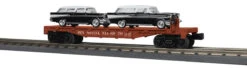 MTH Railking 30-76873 Pennsylvania O SCALE RailKing Flat Car W/(2) 57 Chevy Nomads NEW(Mth Railking 30 76873 Pennsylvania Flat Car W 2 57 Chevy Nomads 469799 O Scale New)