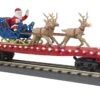 MTH Railking 30-76921 North Pole Flat Car W/LED Lights Santa Sleigh & Reindeer Car No. 122524 O SCALE Limited NEW(Mth Railking 30 76921 North Pole Flat Car W Led Lights Santa Sleigh Reindeer Car No 122524 O Scale Limited New) -BRADY’S TRAINS MODELs 30 76921