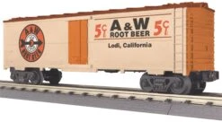 MTH Railking 30-7837 - A&W Root Beer Modern Reefer CarO Scale NEW(Mth Railking 30 7837 A W Root Beer Modern Reefer Car O Scale New)
