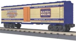 MTH Railking 30-7854 Marsh Wheeling Cigars Reefer Car O Scale Like New(Mth Railking 30 7854 Marsh Wheeling Cigars Reefer Car O Scale Like New)