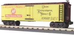 MTH Railking 30-8606 A&P Die-Cast Reefer Car - A&P No. 23027 O SCALE NEW(Mth Railking 30 8606 A P Die Cast Reefer Car A P No 23027 O Scale New)