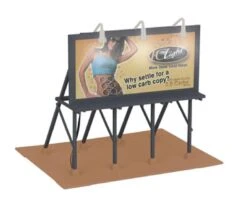 MTH Railking 30-90072 Iron City Lite Lighted Billboard O SCALE NEW(Mth Railking 30 90072 Iron City Lite Lighted Billboard O Scale New)
