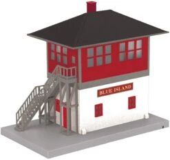 MTH Railking 30-90675 Blue Island Switch Tower #Blue Island. Limited O SCALE NEW(Mth Railking 30 90675 Blue Island Switch Tower Blue Island Limited O Scale New)