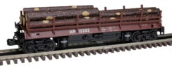 Atlas 3001174-2 Western Pacific WP Premier Operating Log Dump Car # 13205 (Red/White) O SCALE NEW(Atlas 3001174 2 Western Pacific Wp Premier Operating Log Dump Car 13205 Red White O Scale New)