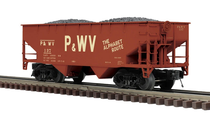 Atlas 3001394-3 Premier 2-Bay Offset Hopper Pittsburgh & West Virginia (Brown/Tan) O SCALE NEW(Atlas 3001394 3 Premier 2 Bay Offset Hopper Pittsburgh West Virginia Brown Tan O Scale New) 3 Atlas 3001394-3 Premier 2-Bay Offset Hopper Pittsburgh & West Virginia (Brown/Tan) O SCALE NEW(Atlas 3001394 3 Premier 2 Bay Offset Hopper Pittsburgh West Virginia Brown Tan O Scale New)