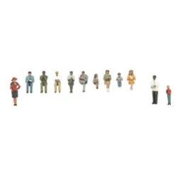 ATLAS 3009951 PASSENGER FIGURE 12pcSET #2 O SCALE LIMITED NEW(Atlas 3009951 Passenger Figure 12pc Set 2 O Scale Limited New)