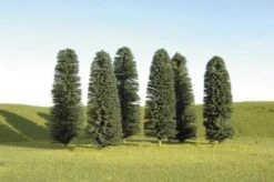 Bachmann SceneScapes 32005 5" - 6" Cedar Trees Scenery (6 Pack) HO Scale NEW(Bachmann Scenescapes 32005 5 6 Cedar Trees Scenery 6 Pack Ho Scale New)