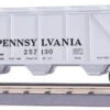 MTH Rugged Rails 33-7501 Pennsylvania Covered Hopper Car #257130. O SCALE LIKE NEW(Mth Rugged Rails 33 7501 Pennsylvania Covered Hopper Car 257130 O Scale New) -BRADY’S TRAINS MODELs 33 7501