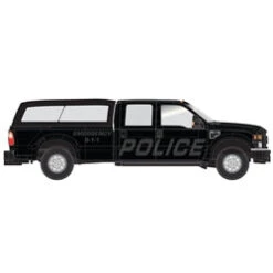 Atlas 35000009 FORD F-350 CREW CAB PICKUP TRUCK [BLACK "STEALTH" POLICE W/CAP] Vehicle HO SCALE NEW(Atlas 35000009 Ford F 350 Crew Cab Pickup Truck Black Stealth Police W Cap Vehicle Ho Scale New)