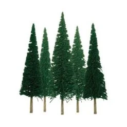 JTT 92002 SCENIC PINE 2"-4" 36 PIECE N HO SCALE NEW(Jtt 92002 Scenic Pine 2 4 36 Piece N Ho Scale New)