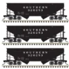 Atlas 20007432 HO TRAINMAN 2-BAY OFFSET HOPPER SOUTHERN [AGS] 3-PACK [#320461, #320623, 320699] HO SCALE NEW(Atlas 20007432 Ho Trainman 2 Bay Offset Hopper Southern Ags 3 Pack 320461 320623 320699 Ho Scale New) -BRADY’S TRAINS MODELs 3pjk soutern