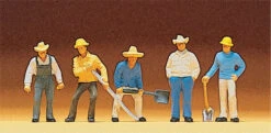Preiser 10031 HO ScaleTrack Workers Set Of 5 FiguresSZ(Preiser 10031 Ho Scale Track Workers Set Of 5 Figures Sz) -BRADY’S TRAINS MODELs 48639 c