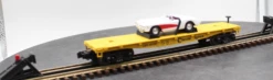 MTH Rugged Rails 33-7603 Chessie Flat Car - With 1957 Corvette#81130 O SCALE Like New(Mth Rugged Rails 33 7603 Chessie Flat Car Chessie 81130 O Scale Like New) -BRADY’S TRAINS MODELs 4baa0a5fc03ae904e0b1801245a19013