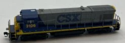 Atlas 49716 CSX Diesel Locomotive Gray & Blue & Yellow #3106 N Scale Used Excellent No Box(Atlas 49716 Csx Diesel Locomotive Gray Blue Yellow 3106 N Scale Used Excellent No Box)