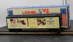 Lionel 6-7607 LIONEL Spirit Of 76 Maryland Boxcar O SCALE Used Excellent Damaged Box(Lionel 6 7607 Lionel Spirit Of 76 Maryland Boxcar O Scale Used Excellent Damaged Box)