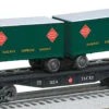 Lionel 6-26065 RAILWAY EXPRESS AGENCY O27 FLAT CAR W/PIGGYBACK TRAILERS O SCALE NEW(Lionel 6 26065 Railway Express Agency O27 Flat Car W Piggyback Trailers O Scale New)