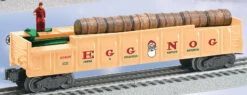 Lionel 6-26808 EGG NOG BARREL CAR Christmas O SCALE NEW(Lionel 6 26808 Egg Nog Barrel Car Christmas O Scale New)