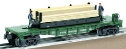 Lionel 6-36727 WEYERHAEUSER MOE & JOE FLATCAR O SCALE NEW(Lionel 6 36727 Weyerhaeuser Moe Joe Flatcar O Scale New)