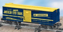 Lionel 6-48364 GILBERT AMERICAN FLYER S GAUGE 60TH ANNIVERSARY BOXCAR S SCALE NEW(Lionel 6 48364 Gilbert American Flyer S Gauge 60th Anniversary Boxcar S Scale New)
