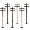 Lionel 6-37851 SCALE TELEPHONES - STANDARD O SCALE NEW(Lionel 6 37851 Scale Telephone Poles) -BRADY’S TRAINS MODELs 637851 01