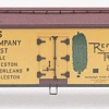 Atlas 6727-2 O 40' Wood Refrigerator Car Fruit Dispatch Co. O SCALE NEW(Atlas 6727 2 O 40 Wood Refrigerator Car Fruit Dispatch Co O Scale New) -BRADY’S TRAINS MODELs 6727 2
