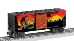 Lionel 6-82922 DISNEY VILLAINS SCAR LION KING HI-CUBE BOXCAR O SCALE NEW(Lionel 6 82922 Disney Villains Scar Hi Cube Boxcar O Scale New)