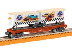 Lionel 6-84707 HOT WHEELS 50TH ANNIVERSARY FLATCAR W/ PIGGYBACK TRAILERS O SCALE NEW(Lionel 6 84707 Hot Wheels 50th Anniversary Flatcar W Piggyback Trailers O Scale New)