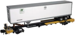 Atlas 6957-2 Burlington Northern/ TTX Front Runner & 45' Pines Trailer 3 RL O SCALE NEW(Atlas 6957 2 Burlington Northern Ttx Front Runner 45 Pines Trailer 3 Rl O Scale New)