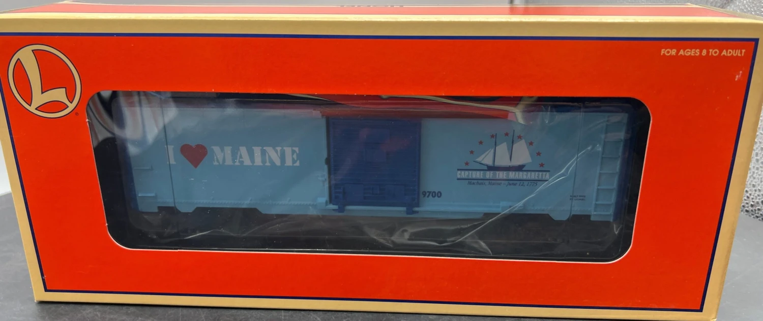 Lionel I Love Maine Boxcar #6-19968 O SCALE NEW(Lionel I Love Maine Boxcar 6 19968 O Scale New) 3 Lionel I Love Maine Boxcar #6-19968 O SCALE NEW(Lionel I Love Maine Boxcar 6 19968 O Scale New)