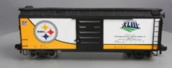 MTH RailKing One Gauge 70-74069 Pittsburgh Steelers G Gauge 40' Box Car Limited NEW(Mth Railking One Gauge 70 74069 Pittsburgh Steelers G Gauge 40 Box Car Limited New)