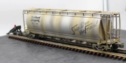 Atlas 6333-1 FRISCO ACF 6 Bay Cylindrical Hopper BIG O Rolling Stock 81015 WEATHERED AS IS WEATHERED AS IS Like New(Atlas 6333 1 Frisco Acf 6 Bay Cylindrical Hopper Big O Rolling Stock 81015 Weathered As Is Weathered As Is Like New)