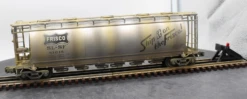 Atlas 6333-1 FRISCO ACF 6 Bay Cylindrical Hopper BIG O Rolling Stock 81015 WEATHERED AS IS WEATHERED AS IS Like New(Atlas 6333 1 Frisco Acf 6 Bay Cylindrical Hopper Big O Rolling Stock 81015 Weathered As Is Weathered As Is Like New) -BRADY’S TRAINS MODELs 79d42135818bb7fffd75e0c381351ff7