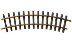 Bachmann 94654 5' DIAMETER CURVE 12/BOX - BRASS TRACK (LARGE SCALE) G SCALE CASE QTY LIMITED NEW(Bachmann 94654 5 Diameter Curve 12 Box Brass Track Large Scale G Scale Case Qty Limited New)