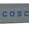 Walthers SceneMaster 949-8155 Cosco 40' Rib Side Container HO SCALE NEW(Walthers Scenemaster 949 8155 Cosco 40 Rib Side Container Ho Scale New) -BRADY’S TRAINS MODELs 949 8155 2 35638