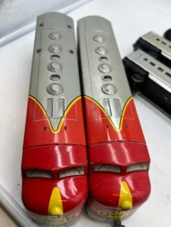 Marx Postwar 1095 Passenger Set With 2 E7 AA Diesels (1 Pwd 1 Nonpwd), 2 3152 Coaches, 3197 Observation Car O SCALE Used As Is No Box(Marx Postwar 1095 Passenger Set With 2 E7 Aa Diesels 1 Pwd 1 Nonpwd 2 3152 Coaches 3197 Observation Car O Scale Used No Box) -BRADY’S TRAINS MODELs 9B10CFE3 F535 4956 B990 5D889A7EE2D2